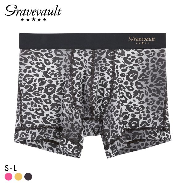 グレイブボールト NEO LEOPARD ショート ボクサーパンツ メンズ Gravevault 前とじ S M L 3052572