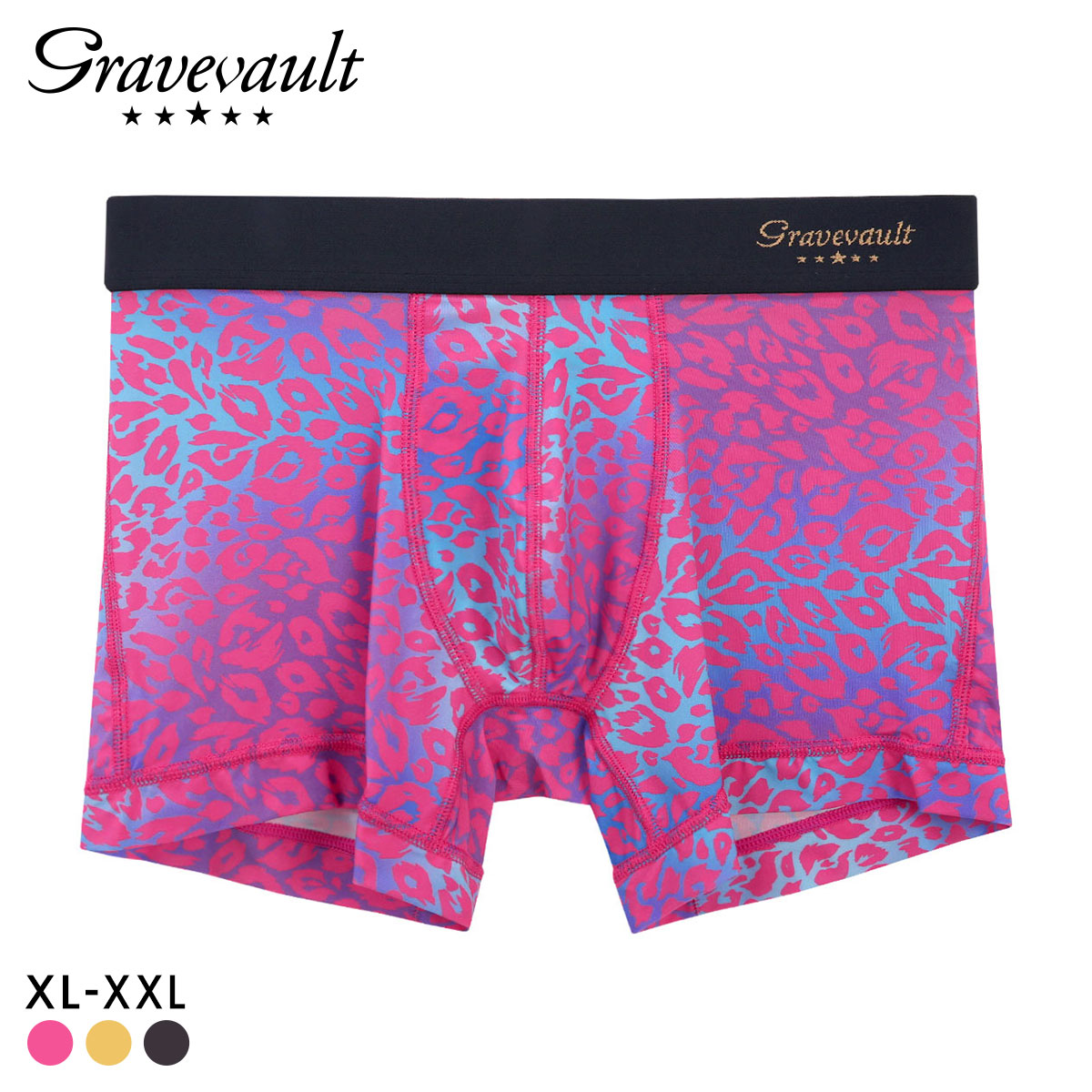 グレイブボールト NEO LEOPARD ショート ボクサーパンツ メンズ Gravevault 前とじ XL XXL 大きいサイズ 3052572