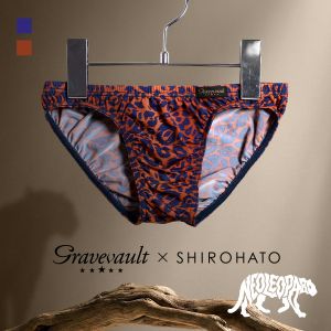 グレイブボールト Gravevault×SHIROHATO 別注 限定カラー NEO LEOPARD フルバック ビキニ  M L ブリーフ メンズ 前とじ