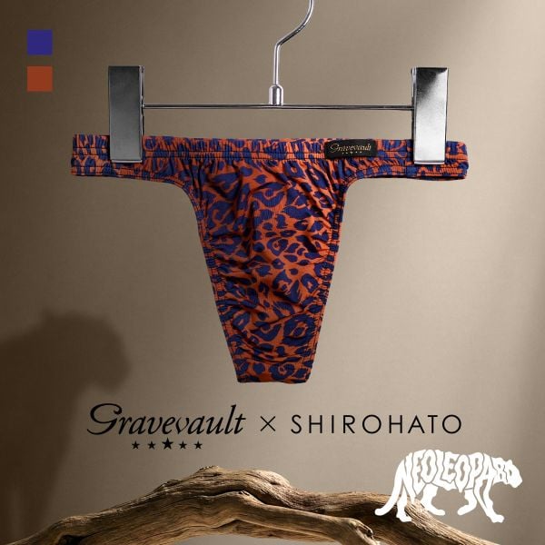 グレイブボールト Gravevault×SHIROHATO 別注 限定カラー NEO LEOPARD Tバック ビキニ ML メンズ 前とじ 3052576S