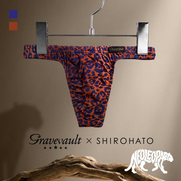 グレイブボールト Gravevault×SHIROHATO 別注 限定カラー NEO LEOPARD Tバック ビキニ ML メンズ 前とじ 3052576S