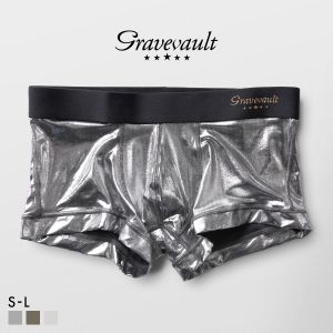 グレイブボールト Metallic ローライズ ボクサーパンツ メンズ Gravevault 前とじ S M L 3052581