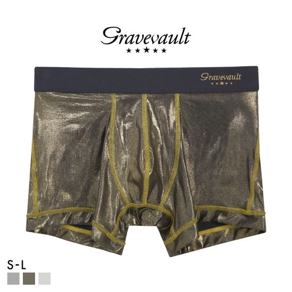 グレイブボールト Metallic ショート ボクサーパンツ メンズ Gravevault 前とじ S M L 3052582
