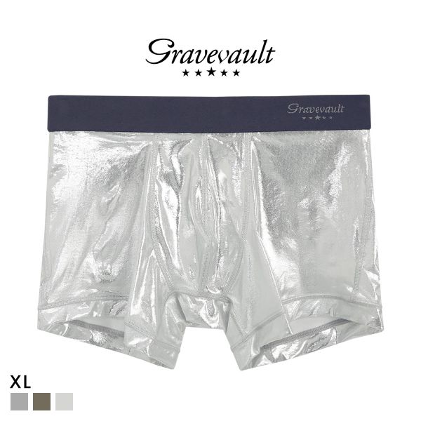 グレイブボールト Metallic ショート ボクサーパンツ メンズ Gravevault 前とじ XL 3052582 大きいサイズ