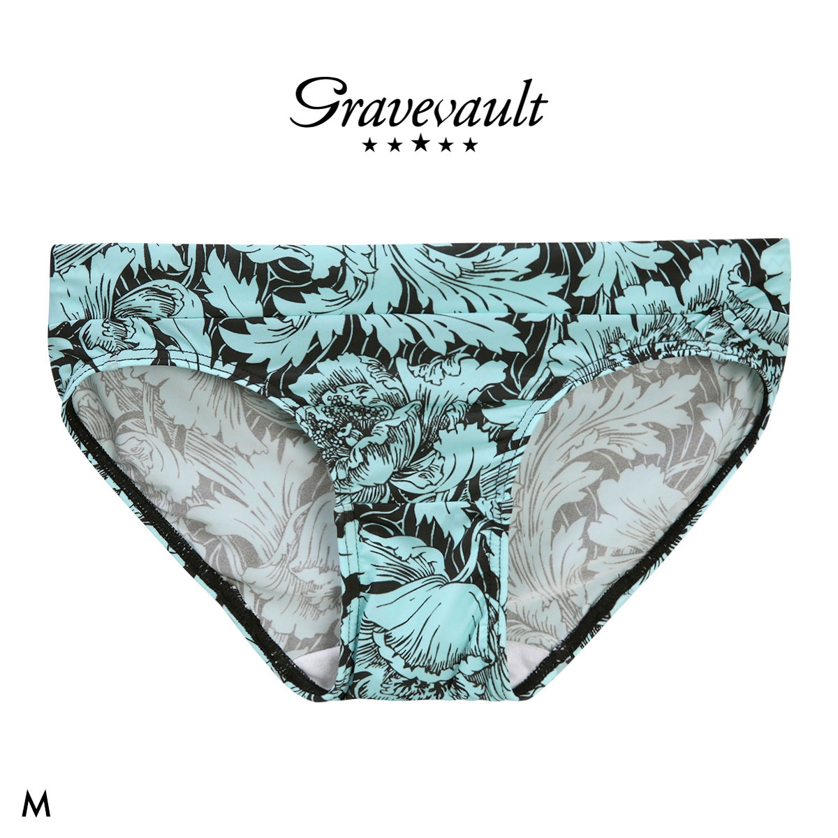 グレイブボールト FLOWER Bikini ビキニショーツ レディース スタンダード ペア Gravevault(MI-ミント-M)