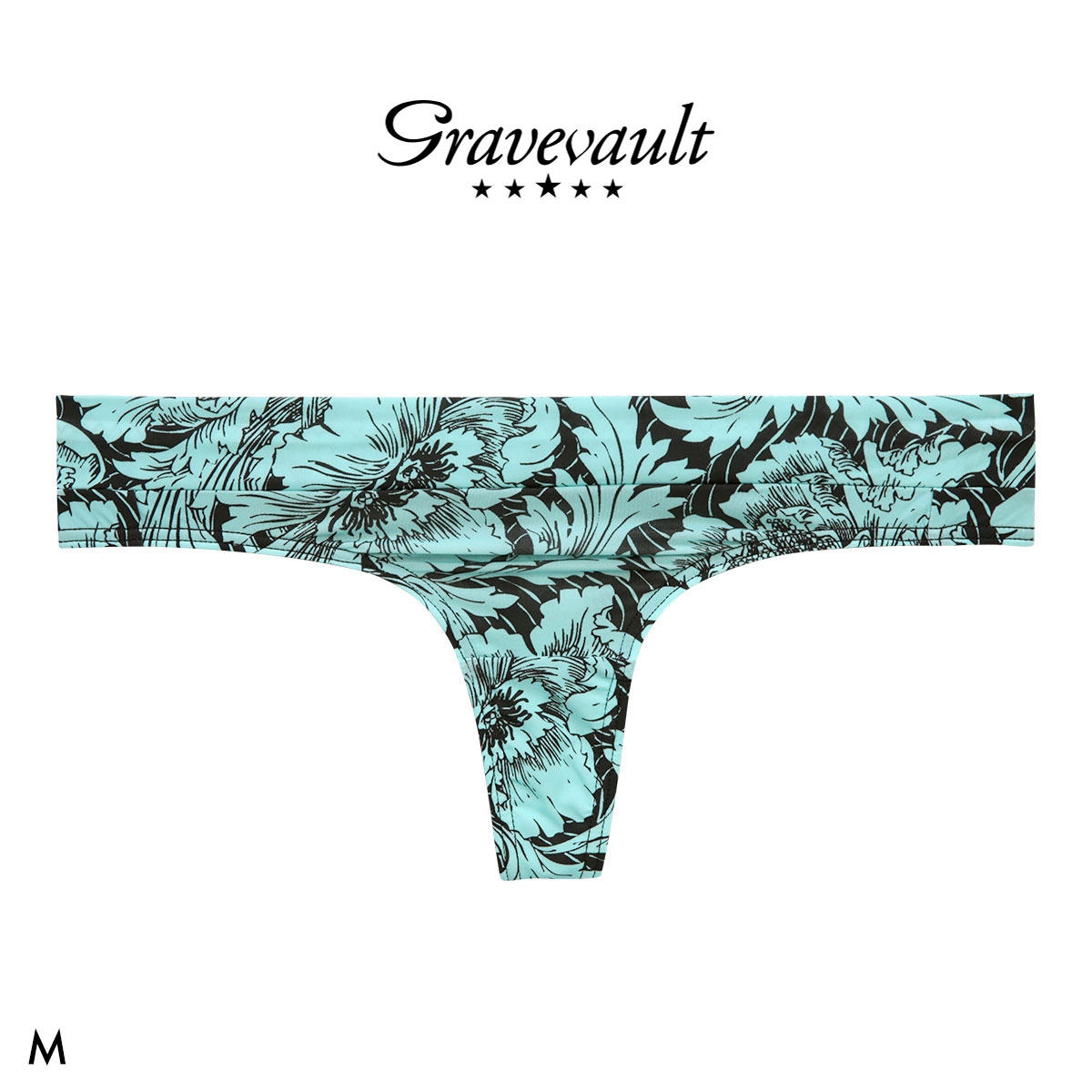 グレイブボールト FLOWER Thong Tショーツ レディース ソング タンガ ペア Gravevault(MI-ミント-M)