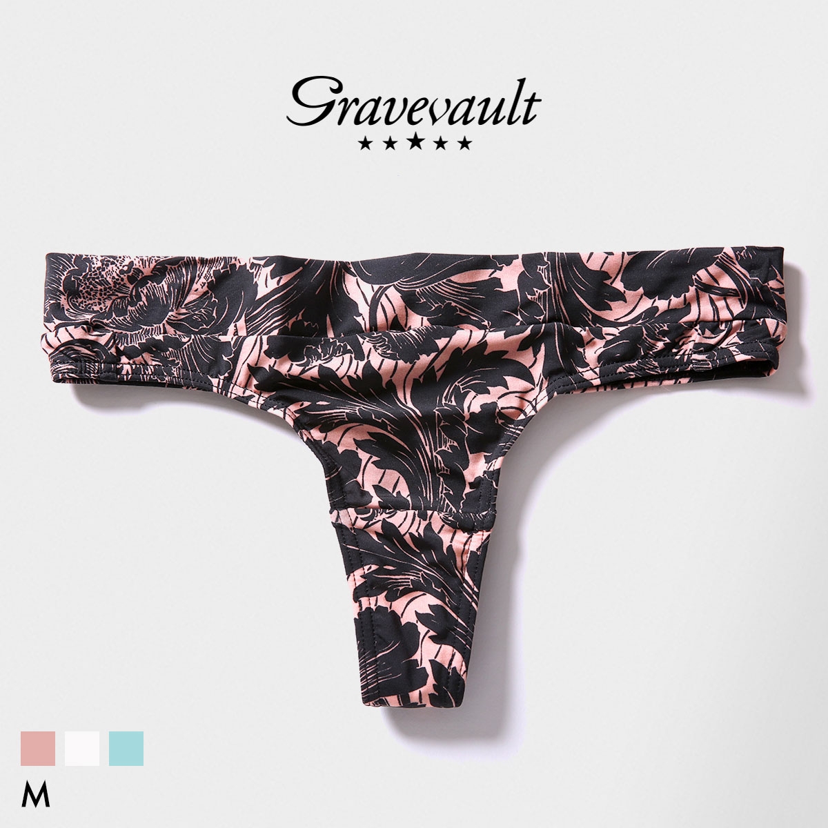 グレイブボールト FLOWER Thong Tショーツ レディース ソング タンガ ペア Gravevault