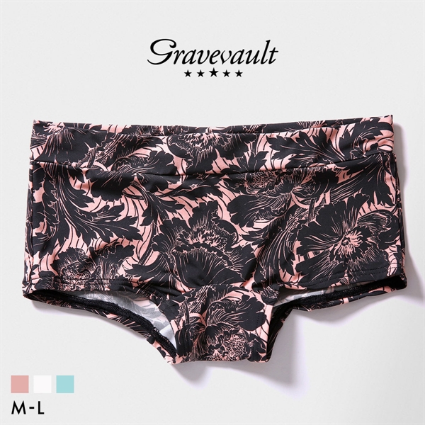 グレイブボールト FLOWER Shorty ボクサーショーツ レディース ショーツ ボーイレングス ローライズ ペア Gravevault