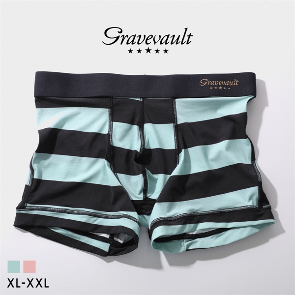 グレイブボールト Border Line ショートボクサー メンズ ボクサーパンツ 大きいサイズ XL XXL 3052622 日本製 Gravevault