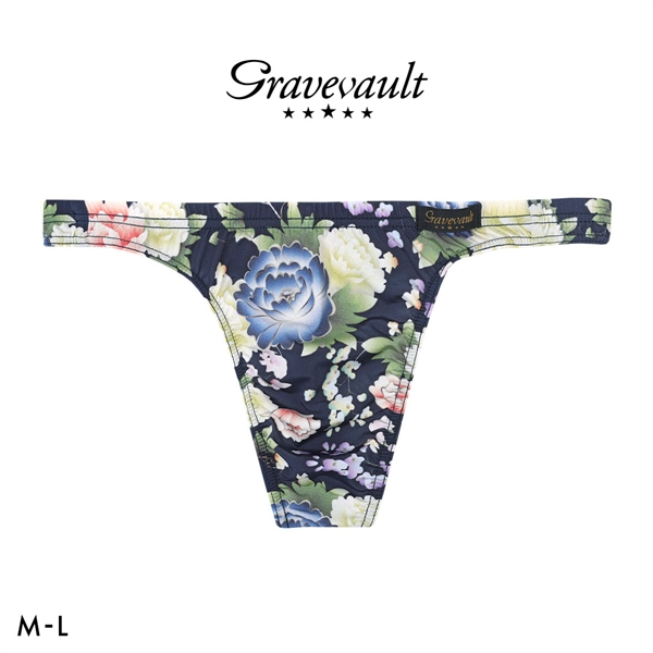 グレイブボールト Gravevault PEONY FLOWER Tバック ビキニ メンズ 前とじ M L 日本製