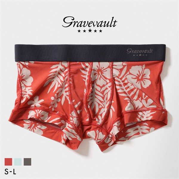 グレイブボールト Vintage ローライズ ボクサーパンツ メンズ 前とじ S M L Gravevault