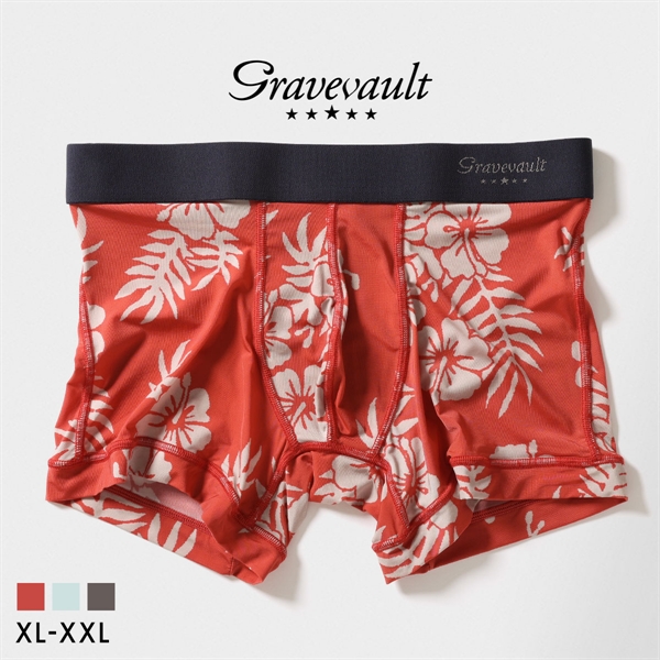 グレイブボールト Vintage ショートボクサー メンズ ボクサーパンツ 前とじ XL XXL 大きいサイズ Gravevault