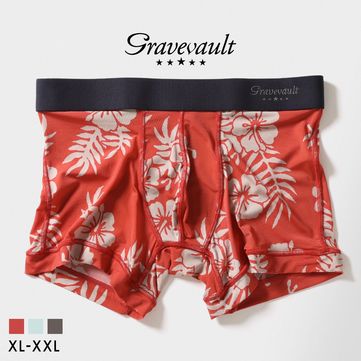 グレイブボールト Vintage ショートボクサー メンズ ボクサーパンツ 前とじ XL XXL 大きいサイズ Gravevault