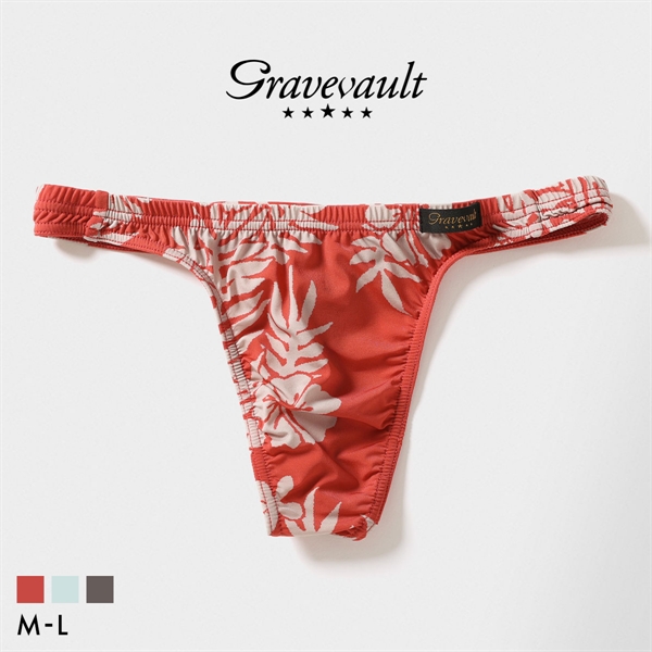 グレイブボールト Vintage Tバック ビキニ メンズ 前とじ M L 日本製 Gravevault