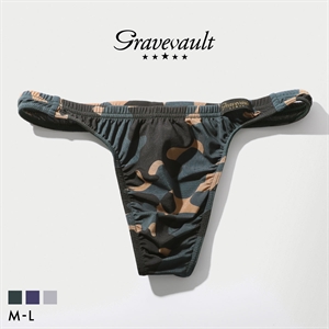 グレイブボールト Stealth camo Tバック ビキニ メンズ 前とじ M L Gravevault