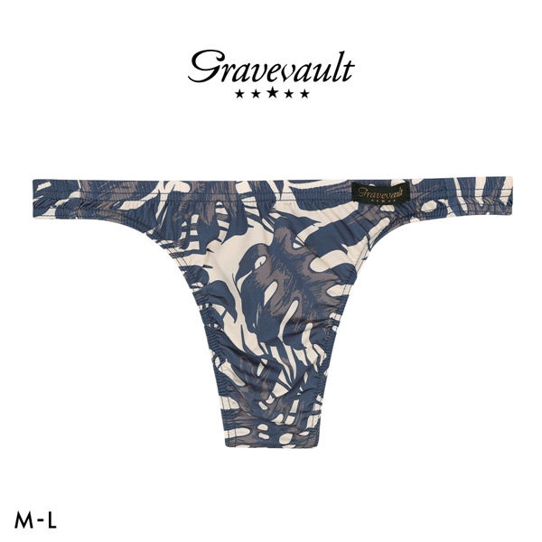 グレイブボールト monstera leaf Tバック ビキニ メンズ 前とじ M L 日本製 Gravevault