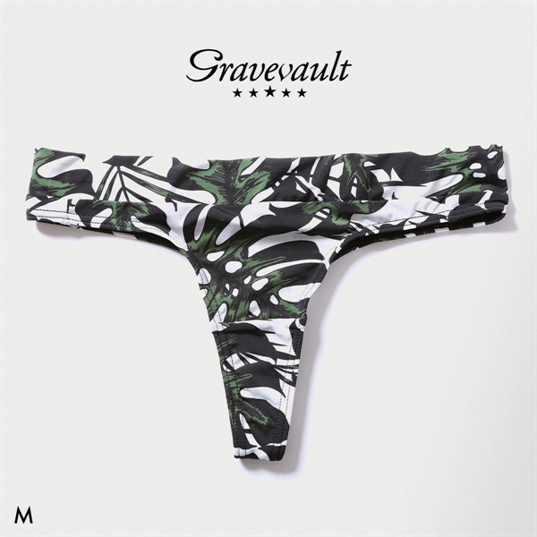 グレイブボールト monstera leaf Thong Tショーツ レディース ソング タンガ ペア Gravevault