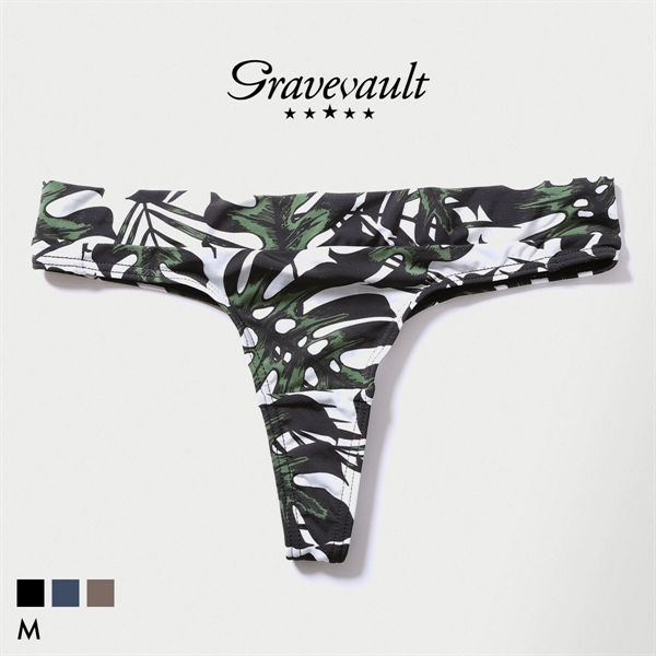 グレイブボールト monstera leaf Thong Tショーツ レディース ソング タンガ ペア Gravevault