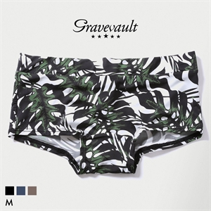 グレイブボールト monstera leaf Shorty ボクサーショーツ レディース ショーツ ボーイレングス ローライズ ペア Gravevault