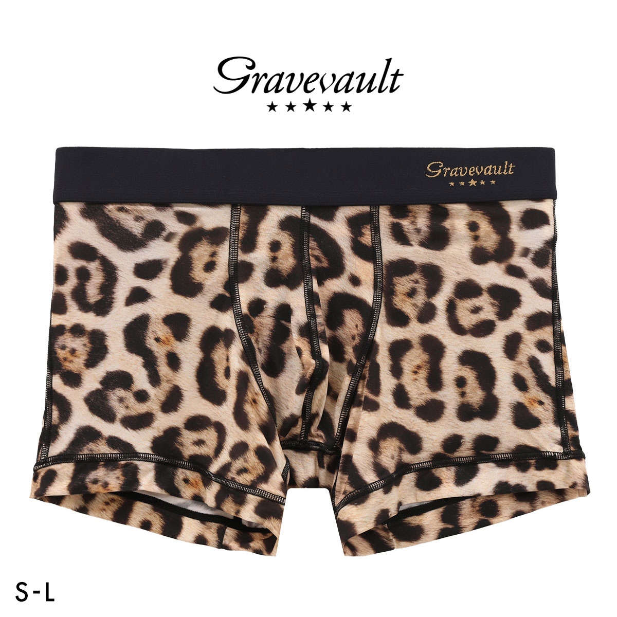 グレイブボールト Jaguar ショートボクサー メンズ ボクサーパンツ 前とじ S M L Gravevault(BE-ベージュ-S)