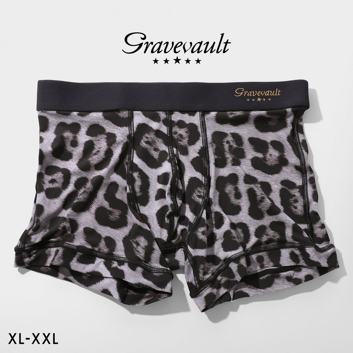 グレイブボールト Jaguar ショートボクサー メンズ ボクサーパンツ メンズ 前とじ 大きいサイズ XL XXL Gravevault(GY-グレー-XL)