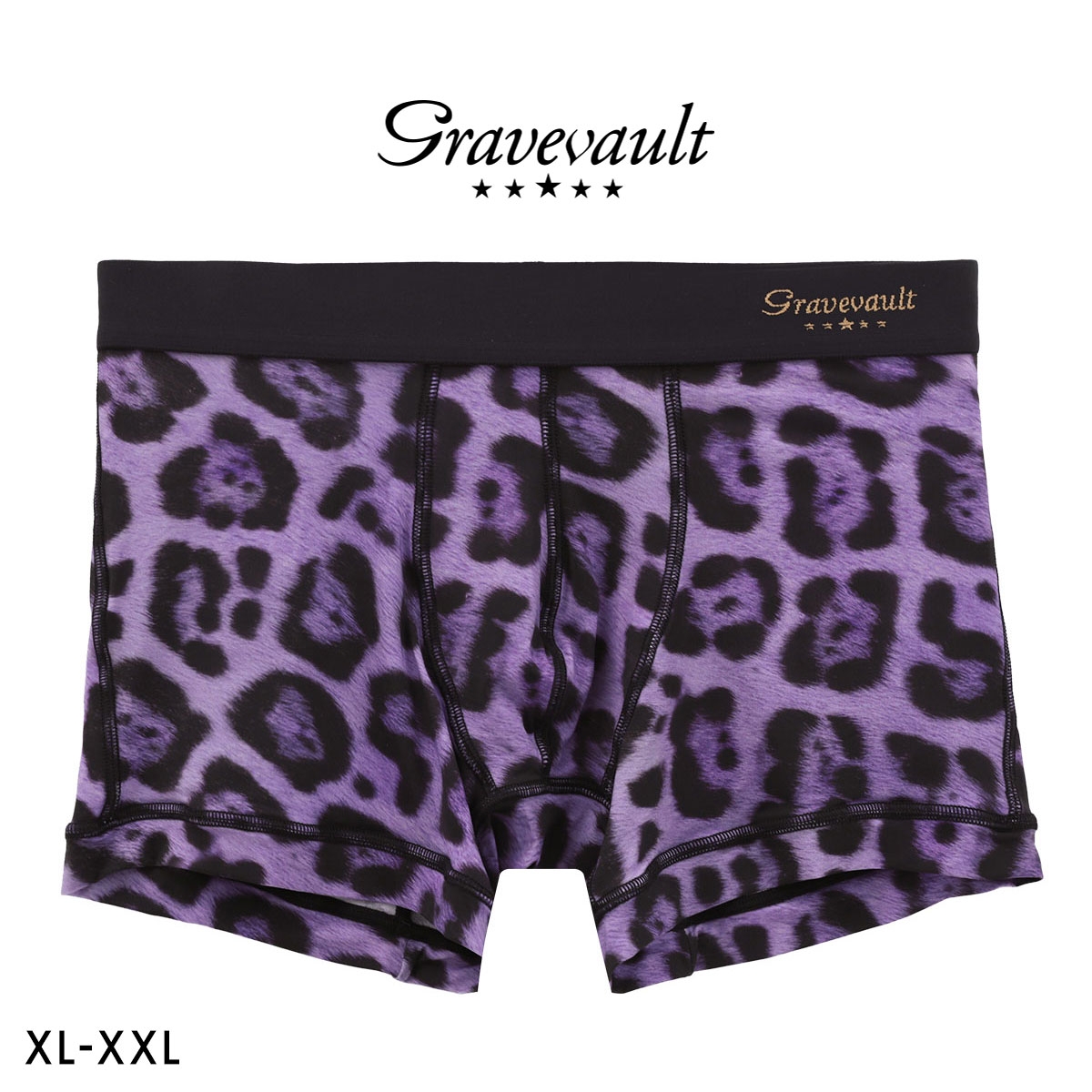 グレイブボールト Jaguar ショートボクサー メンズ ボクサーパンツ メンズ 前とじ 大きいサイズ XL XXL Gravevault(PU-パープル-XL)