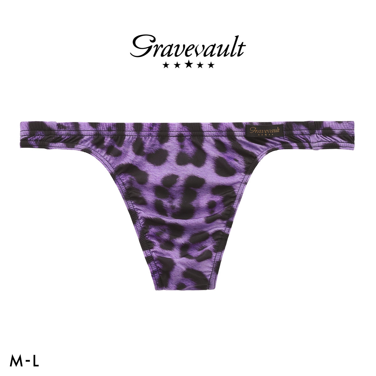 グレイブボールト Jaguar Tバック ビキニ メンズ 前とじ M L Gravevault(PU-パープル-M)