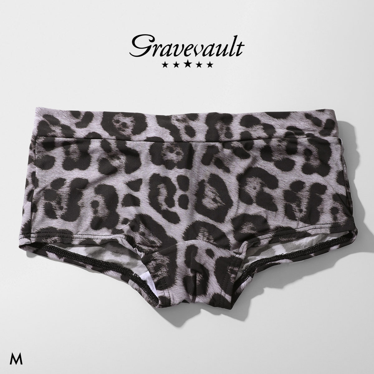 グレイブボールト Jaguar Shorty ボクサーショーツ レディース ショーツ ボーイレングス ローライズ ペア Gravevault(GY-グレー-M)