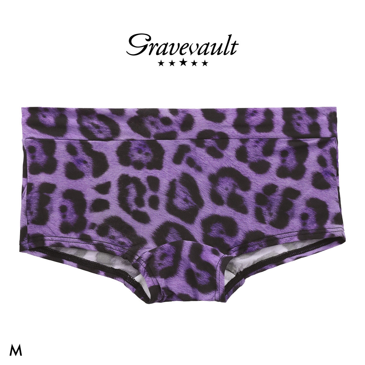 グレイブボールト Jaguar Shorty ボクサーショーツ レディース ショーツ ボーイレングス ローライズ ペア Gravevault(PU-パープル-M)