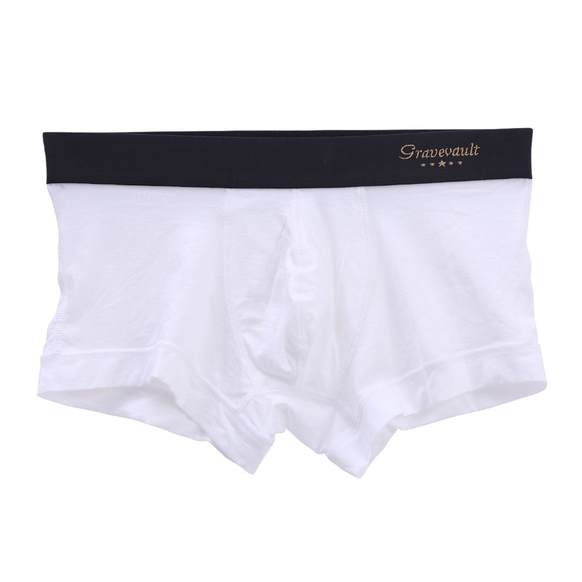 グレイブボールトGravevault × SHIROHATO 別注 naturale due ローライズ ボクサーパンツ メンズ S M L 天然素材(WH-ホワイト-S)