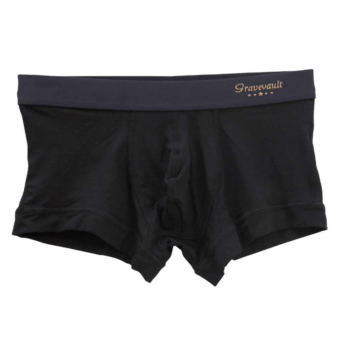 グレイブボールトGravevault × SHIROHATO 別注 naturale due ローライズ ボクサーパンツ メンズ S M L 天然素材(BK-ブラック-S)