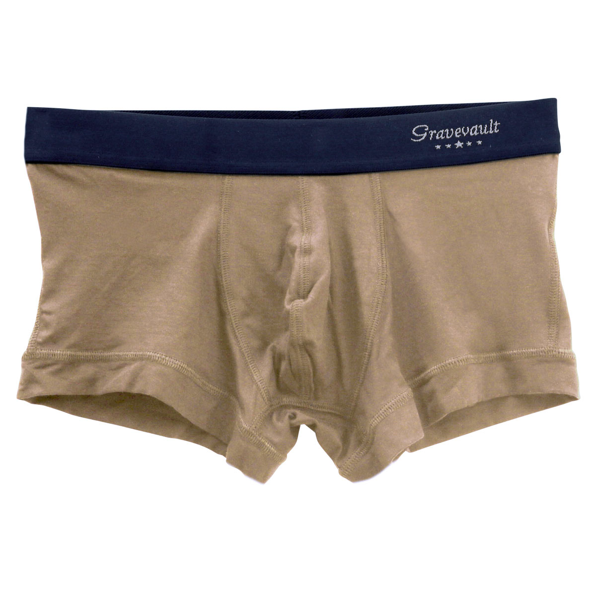 グレイブボールトGravevault × SHIROHATO 別注 naturale due ローライズ ボクサーパンツ メンズ S M L 天然素材(BE-ベージュ-S)