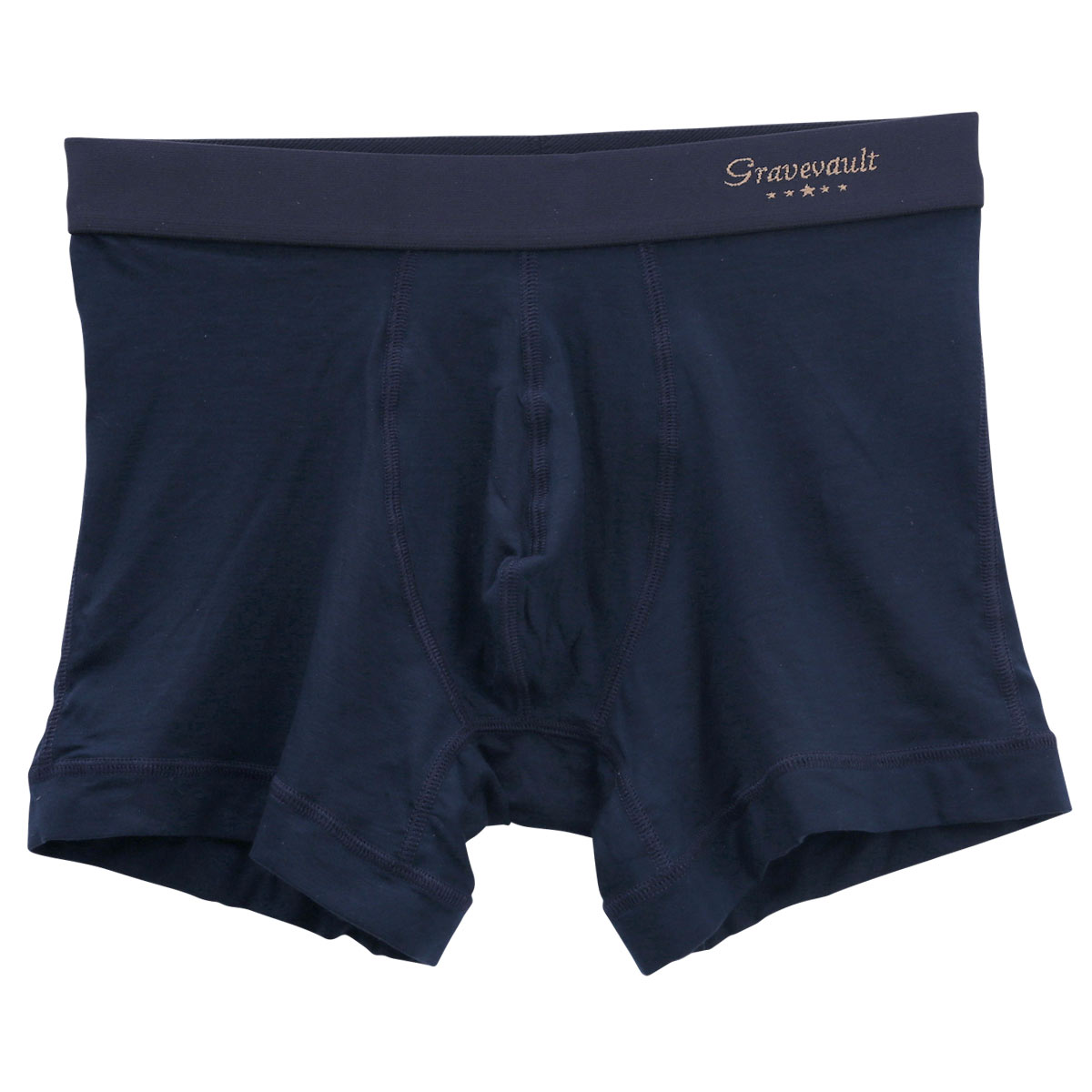 グレイブボールトGravevault × SHIROHATO 別注 naturale due ショート ボクサーパンツ メンズ S M L XL 天然素材(NV-ネイビー-S)