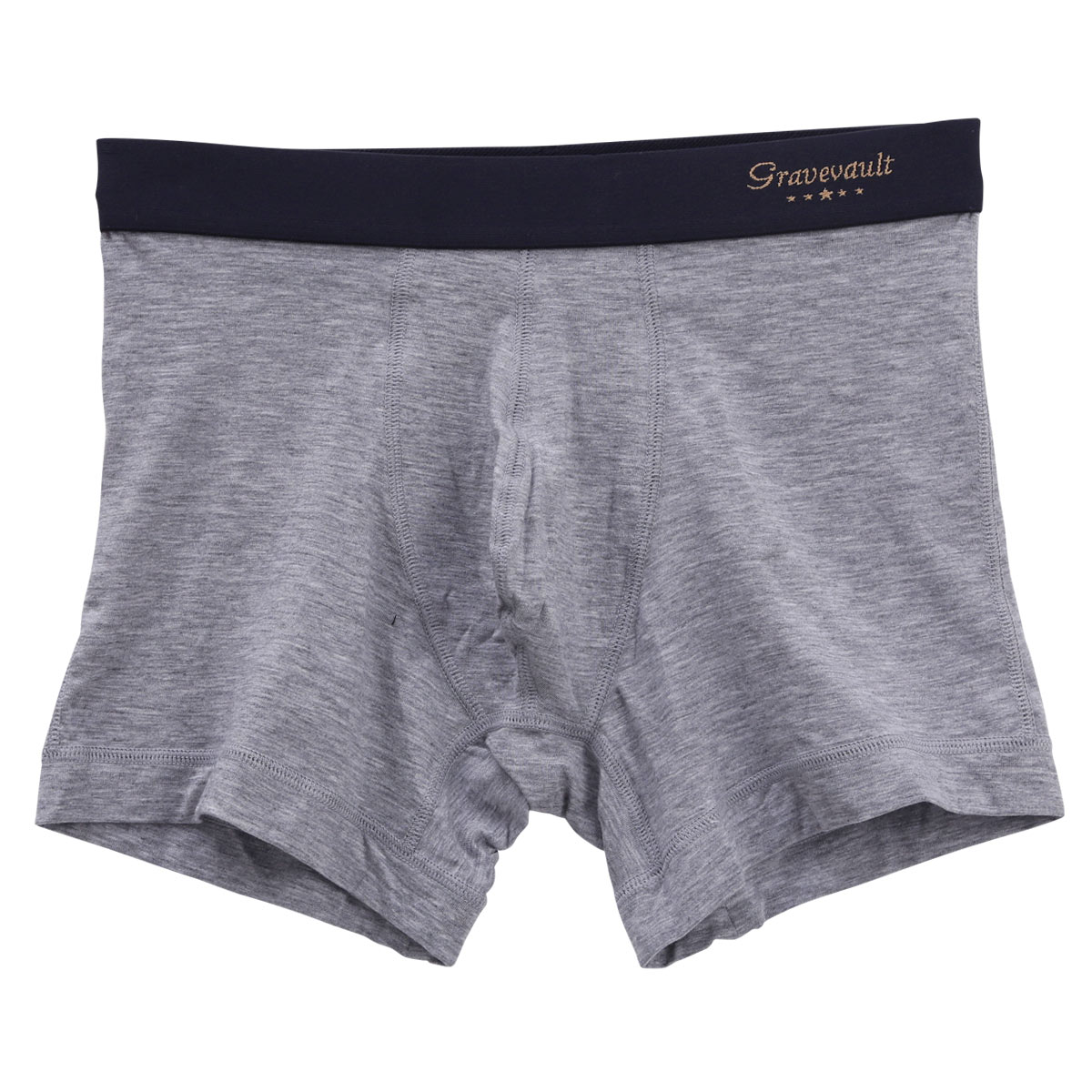 グレイブボールトGravevault × SHIROHATO 別注 naturale due ショート ボクサーパンツ メンズ S M L XL 天然素材(GY-グレー-S)