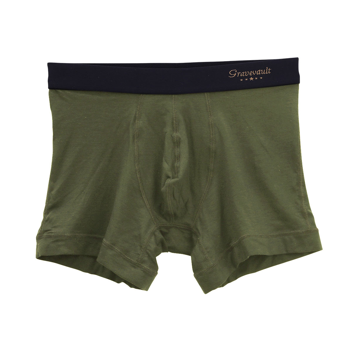 グレイブボールトGravevault × SHIROHATO 別注 naturale due ショート ボクサーパンツ メンズ S M L XL 天然素材(OV-オリーブ-S)