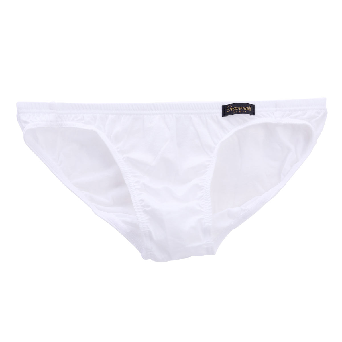 グレイブボールトGravevault × SHIROHATO 別注 naturale due フルバック ビキニ ブリーフ メンズ M L 天然素材(WH-ホワイト-M)