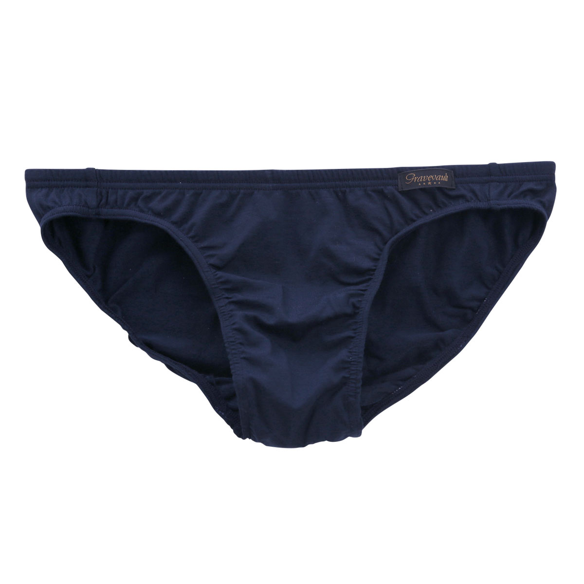グレイブボールトGravevault × SHIROHATO 別注 naturale due フルバック ビキニ ブリーフ メンズ M L 天然素材(NV-ネイビー-M)