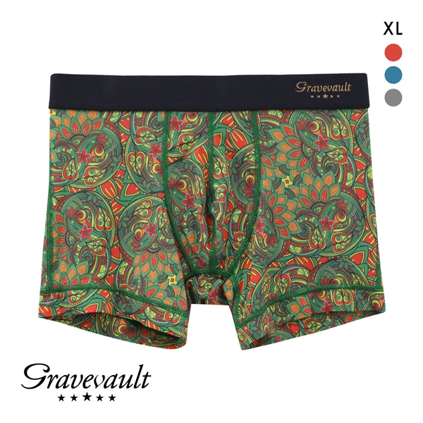 グレイブボールト Gravevault×CLOUDY FLORATICA ショート ボクサーパンツ XL 前とじ クラウディコラボ 日本製 メンズ 国産