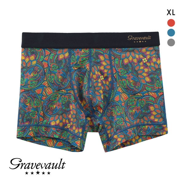 グレイブボールト Gravevault×CLOUDY FLORATICA ショート ボクサーパンツ XL 前とじ クラウディコラボ 日本製 メンズ 国産
