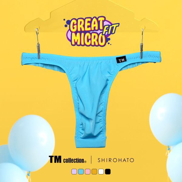 ティーエム コレクション TM collection × SHIROHATO コラボ GMF フリーカット ノンライン Tバック ビキニ 薄い 軽い 透け
