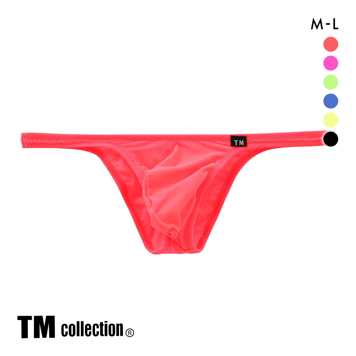 ティーエム コレクション TM collection NewT2M2 3Dコンパクト ハーフバック ML ビキニ メンズ(RE-レッド-M)