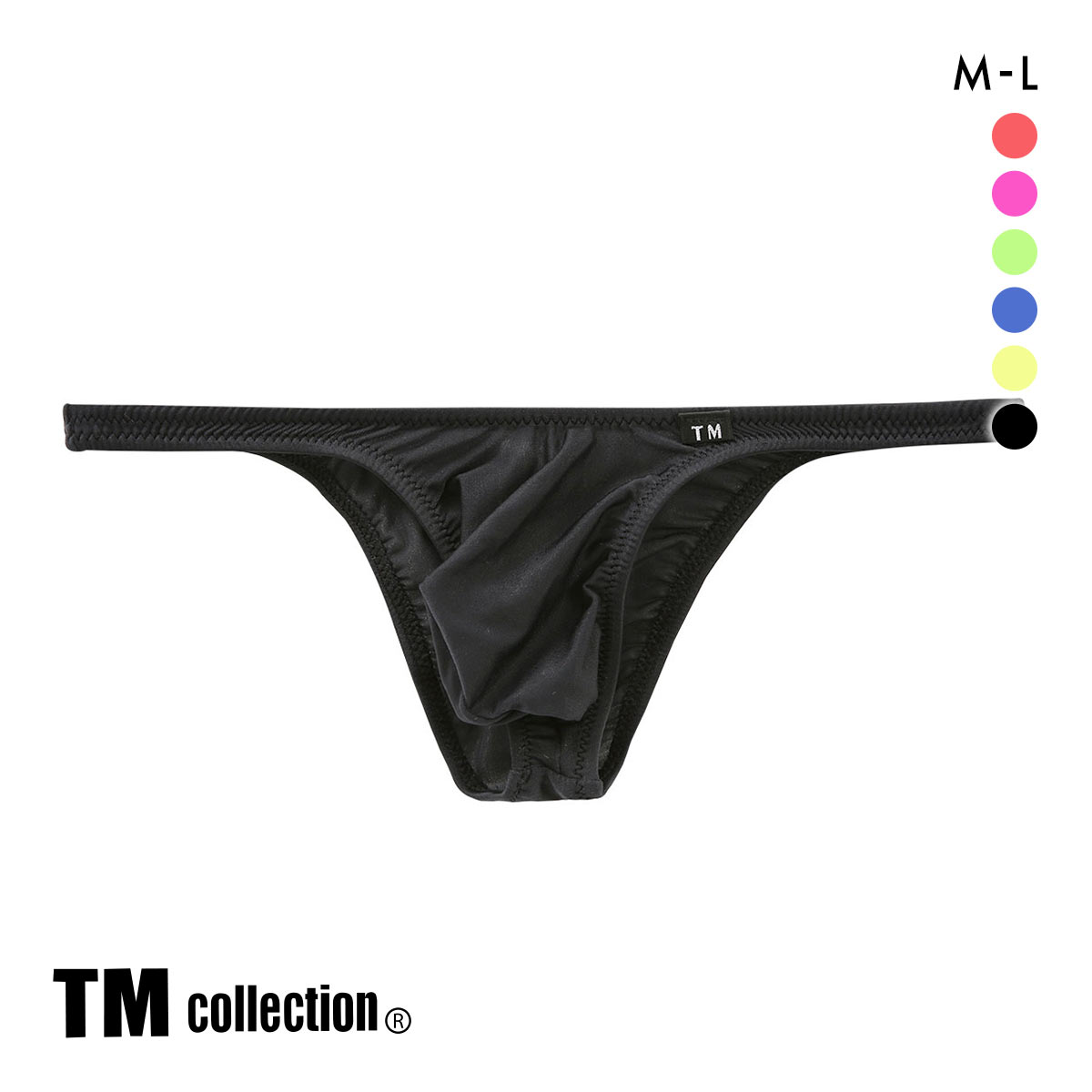 ティーエム コレクション TM collection NewT2M2 3Dコンパクト ハーフバック ML ビキニ メンズ(BK-ブラック-M)