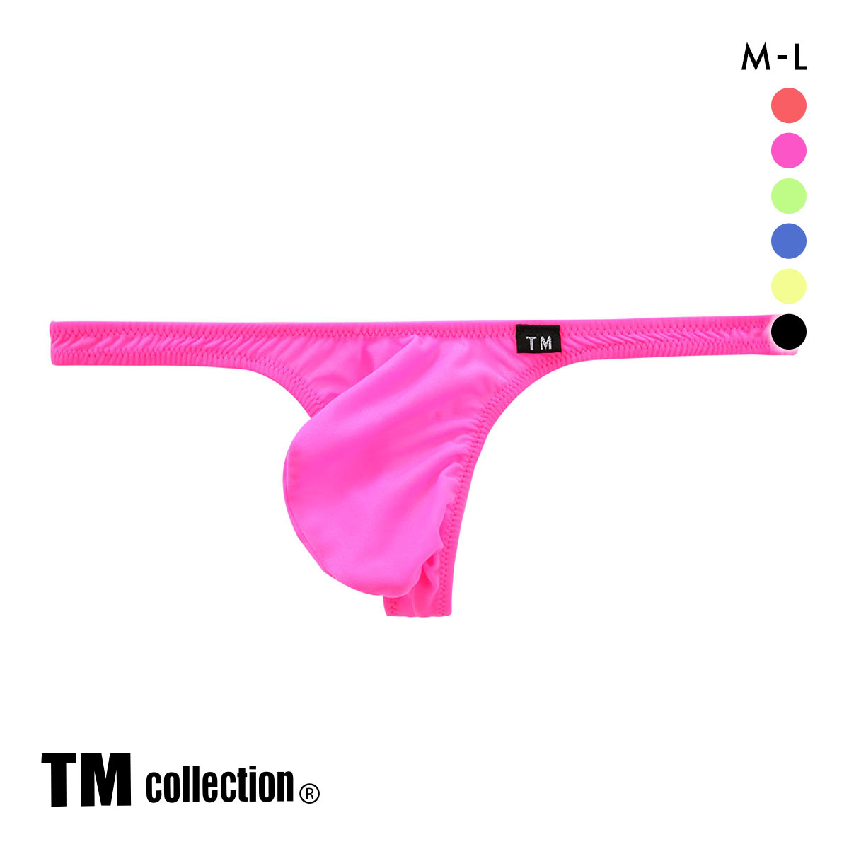 ティーエム コレクション TM collection NewT2M2 3Dコンパクト Tバック ML ビキニ メンズ タンガ ソング(PI-ピンク-M)