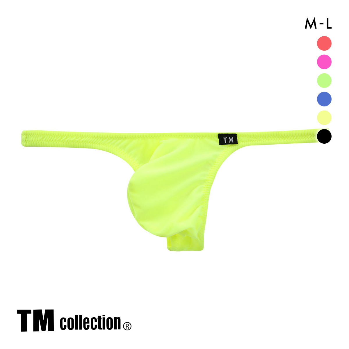 ティーエム コレクション TM collection NewT2M2 3Dコンパクト Tバック ML ビキニ メンズ タンガ ソング(YE-イエロー-M)