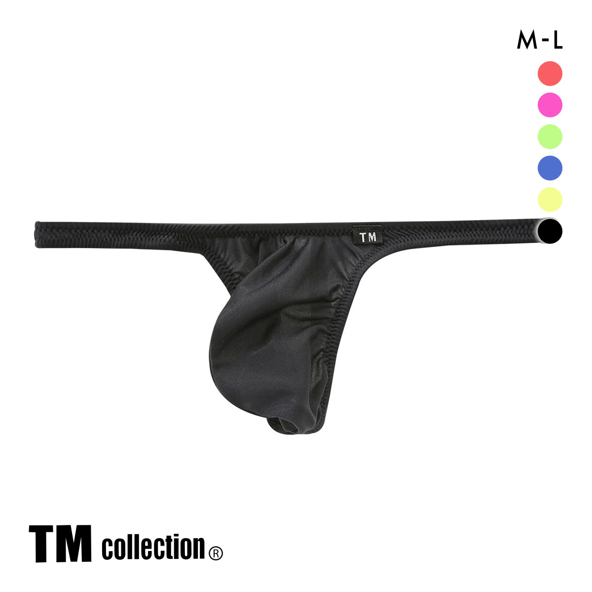 ティーエム コレクション TM collection NewT2M2 3Dコンパクト Tバック ML ビキニ メンズ タンガ ソング(BK-ブラック-M)