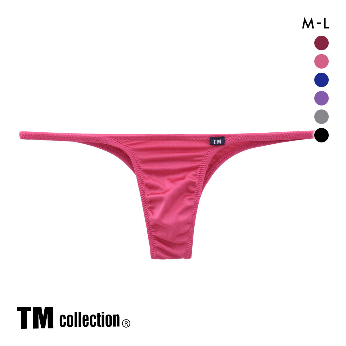 ティーエム コレクション TM collection Shinysmooth ハギナシシャープ ハーフバック ハイライズ ML メンズ ビキニ ブリーフ セクシー(RO-ローズ-M)