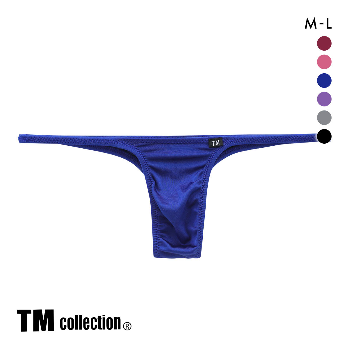 ティーエム コレクション TM collection Shinysmooth ハギナシシャープ ハーフバック ハイライズ ML メンズ ビキニ ブリーフ セクシー(NV-ネイビー-M)