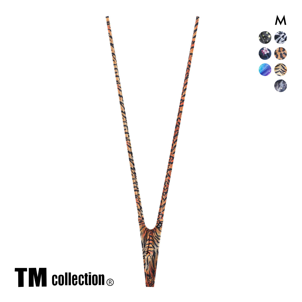 ティーエム コレクション YKS Variety of patterns もっこりシャープ サスペンダー Tバック M メンズ ビキニ ブリーフ セクシー(TIG-トラ-M)