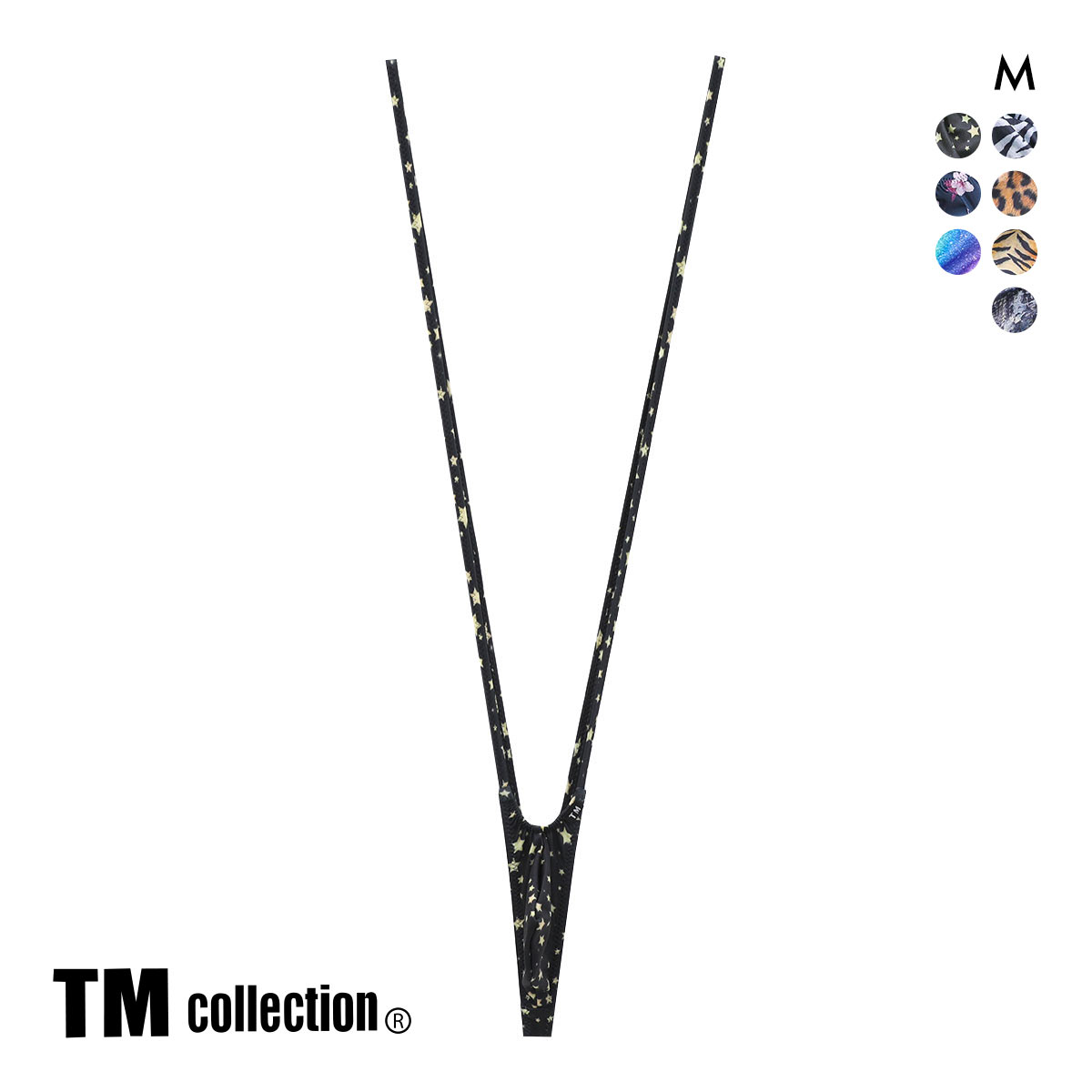 ティーエム コレクション YKS Variety of patterns もっこりシャープ サスペンダー Tバック M メンズ ビキニ ブリーフ セクシー(STR-星-M)
