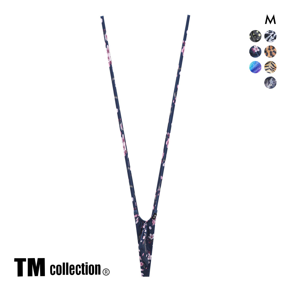 ティーエム コレクション YKS Variety of patterns もっこりシャープ サスペンダー Tバック M メンズ ビキニ ブリーフ セクシー(SAK-さくら-M)